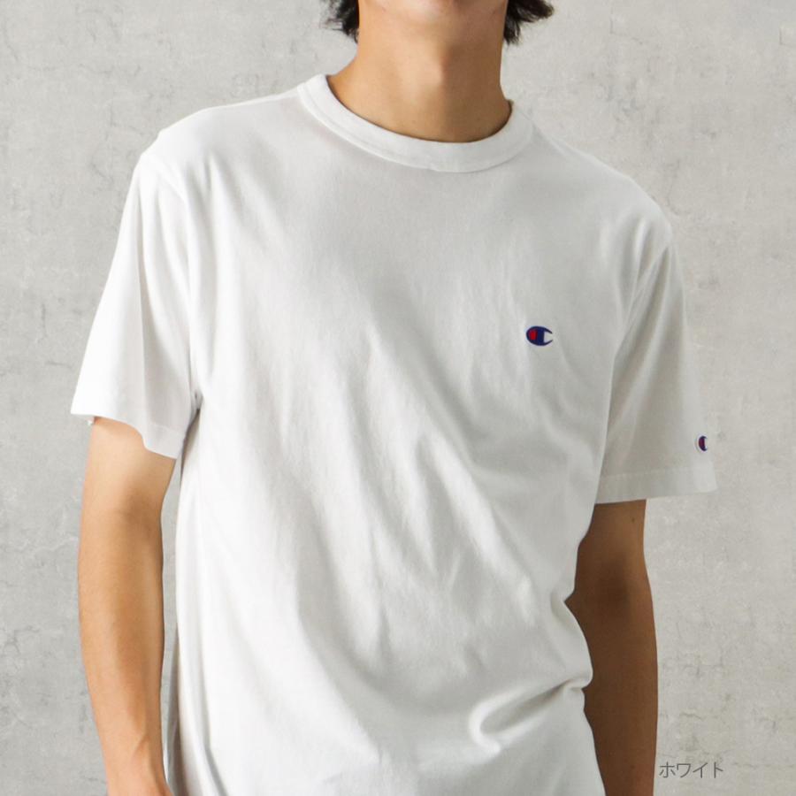 Champion チャンピオン 半袖tシャツ 綿100 メンズ コットン ロゴ 刺繍 クルーネック ブランド 人気 トップス ネコポス対応 Mac House マックハウス 通販 Paypayモール