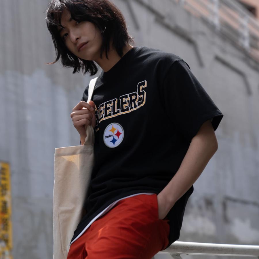 半袖tシャツ 綿100 メンズ コットン アメフト ピッツバーグ スティーラーズ チームロゴ クルーネック カットソー トップス ネコポス対応 Mac House マックハウス 通販 Paypayモール