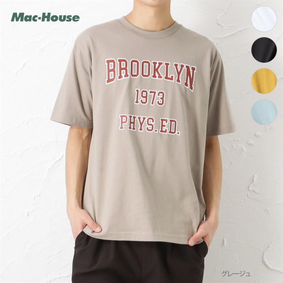 Discus ディスカス 半袖tシャツ 綿100 メンズ Usaコットン カレッジ ロゴ プリント ブランド 人気 トップス ネコポス対応 Mac House マックハウス 通販 Paypayモール