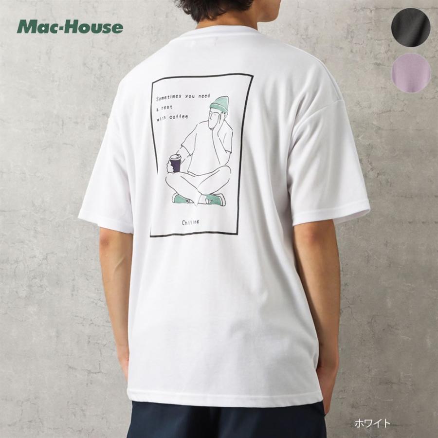 半袖Tシャツ ユニセックス メンズ バックプリント イラスト ロゴ