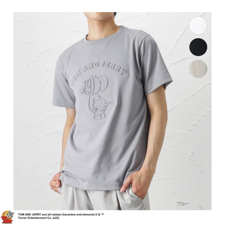 半袖tシャツ メンズ 綿混 ユニセックス キャラクター ブランドロゴ エンボスプリント クルーネック カットソー トップス ネコポス対応 Mac House マックハウス 通販 Yahoo ショッピング