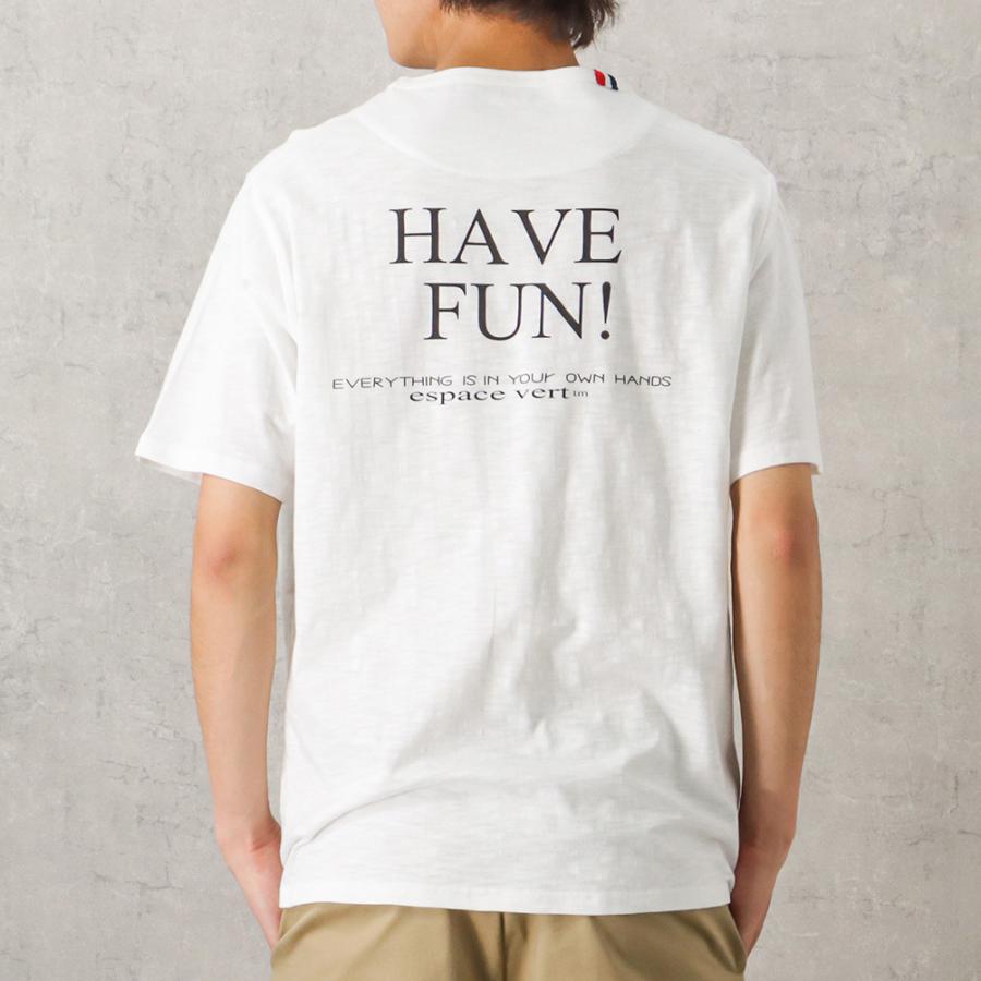 半袖Tシャツ 綿100% メンズ コットン 胸ポケット 刺繍 ぺんぎん バック