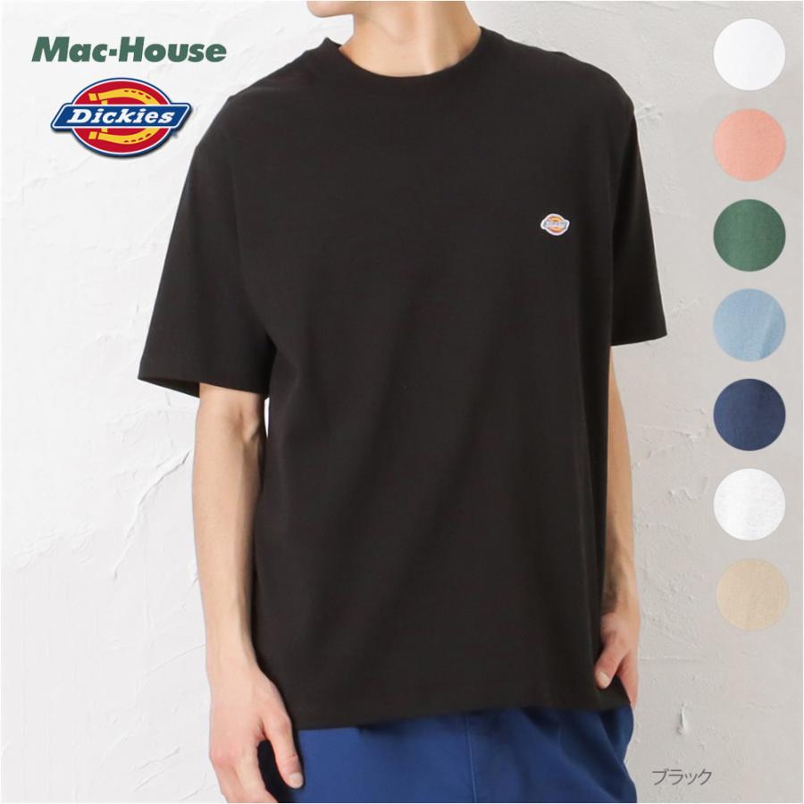 Dickies ロゴワッペン付き半袖tシャツ