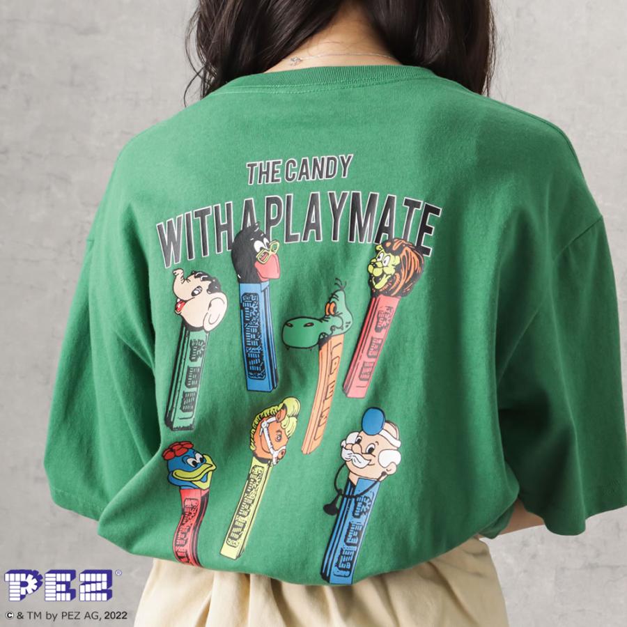 PEZ ペッツ 半袖Tシャツ アクリルキーホルダー付き メンズ 綿100
