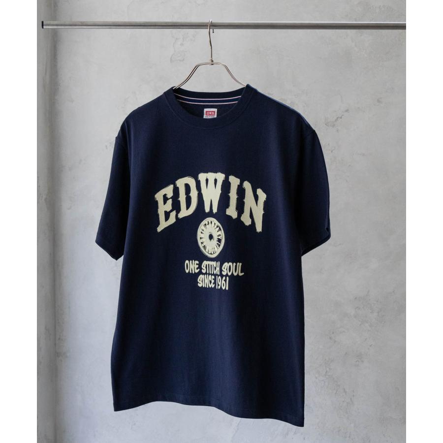 EDWIN エドウィン Tシャツ メンズ 半袖 綿100％ コットン プリント クルーネック トップス ネコポス対応｜machouse｜06