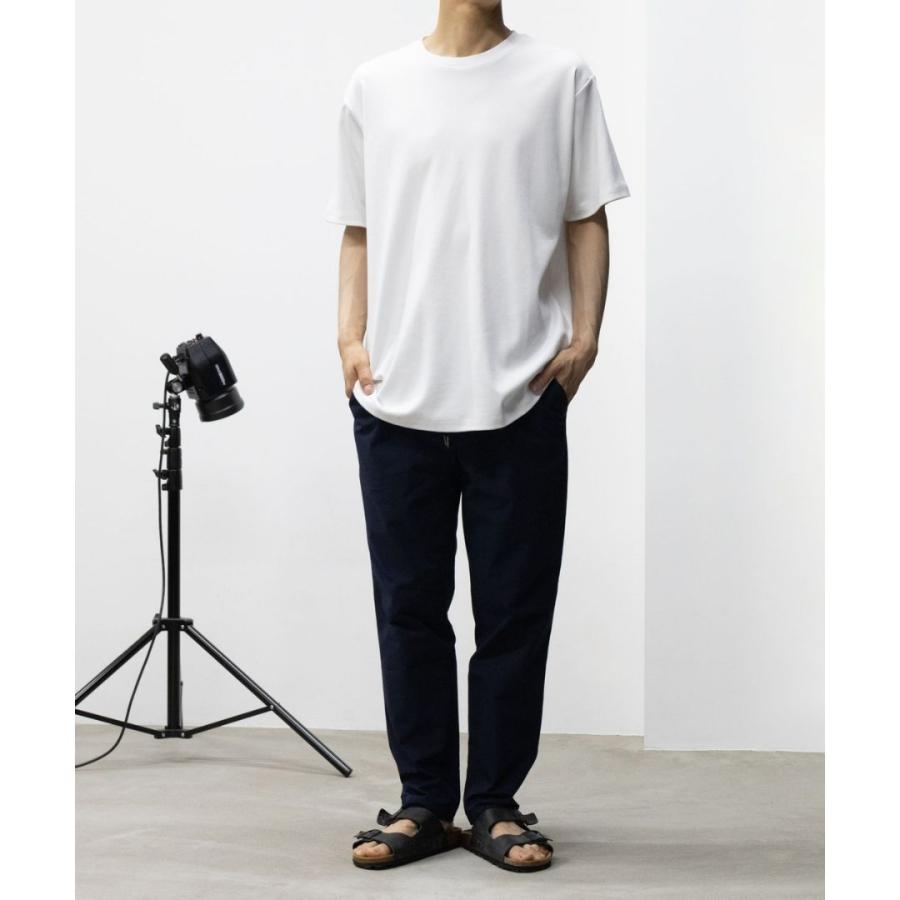 Tシャツ メンズ NAVY SARARI サラリピュール リピュール加工 綿100