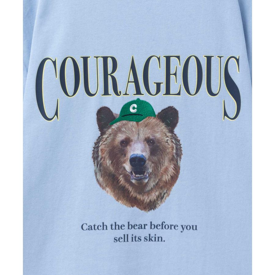 Tシャツ メンズ 半袖 綿100％ コットン 接触冷感 ネコ クマ トップス