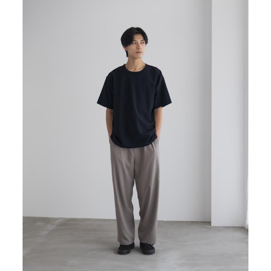 NAVY Tシャツ メンズ 半袖 鹿の子 無地 シンプル インナー クルー