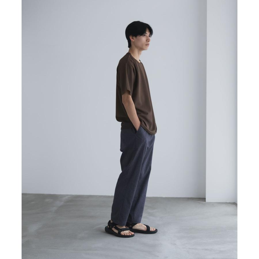NAVY Tシャツ メンズ 半袖 鹿の子 無地 シンプル インナー クルー