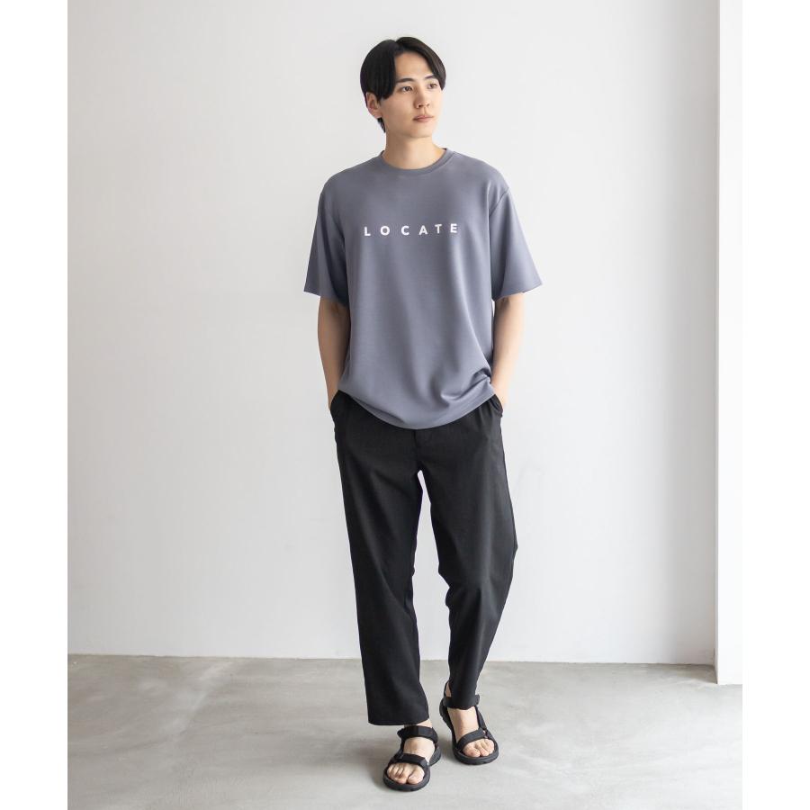 Tシャツ メンズ 半袖 ポンチ素材 接触冷感 ひんやり ストレッチ クルー