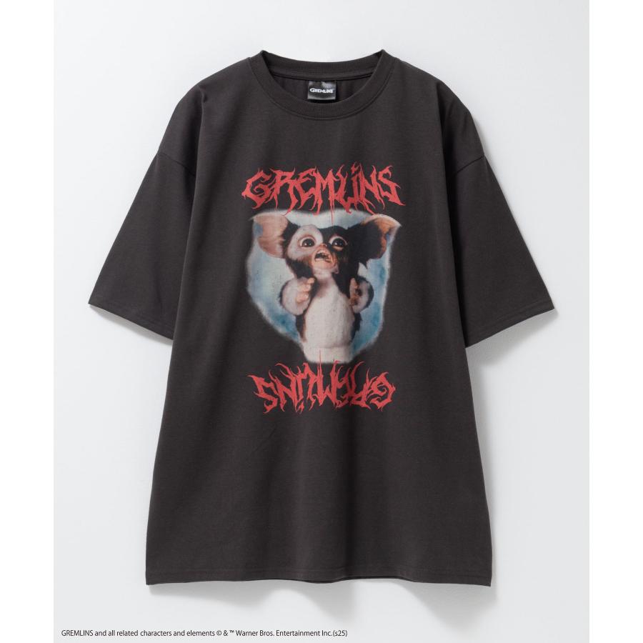 GREMLINS グレムリン Tシャツ メンズ 半袖 5分袖 綿混 ギズモ 大きめ