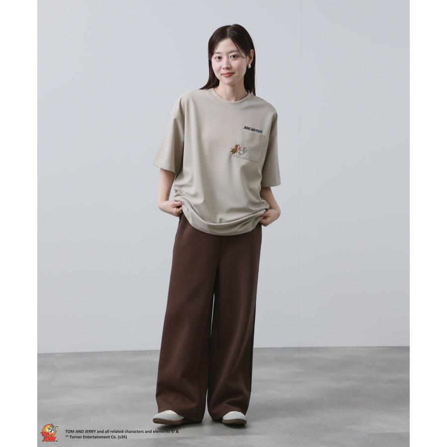 Tom and Jerry トムとジェリー Tシャツ メンズ 半袖 胸ポケット クルー