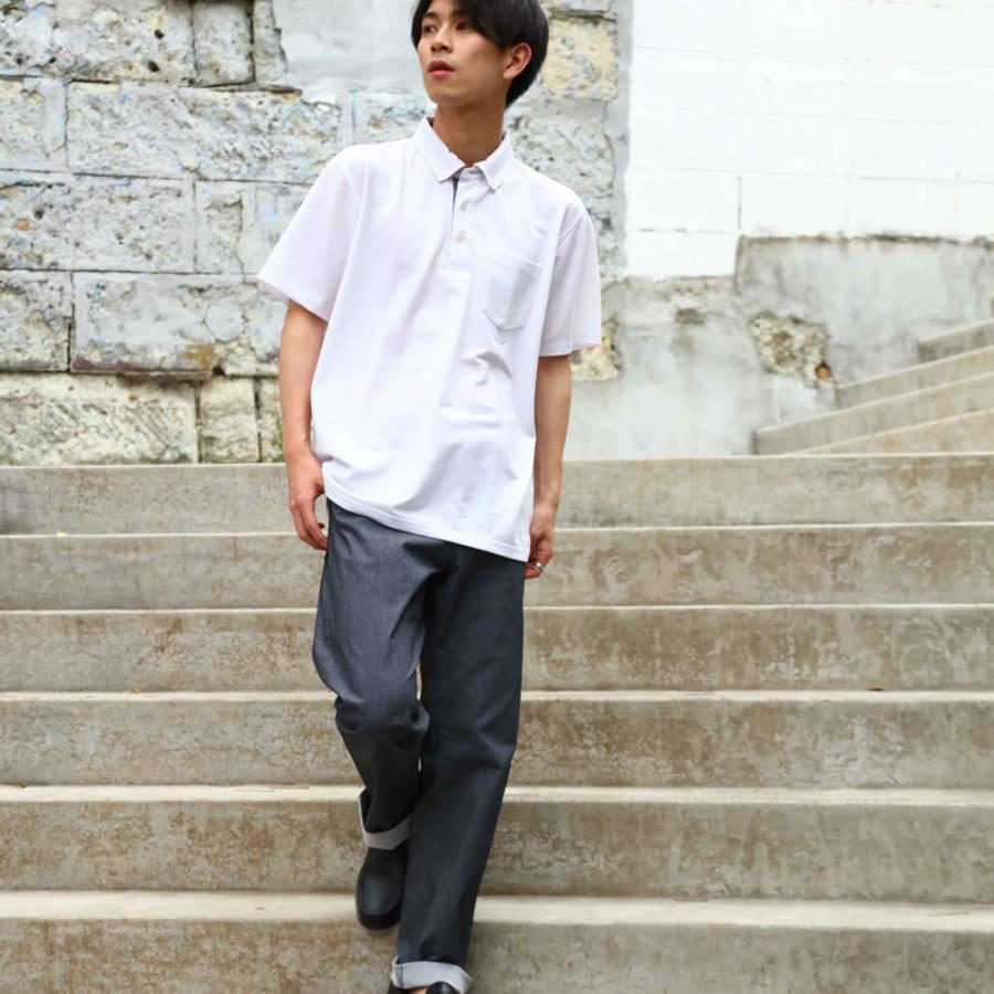 ポロシャツ 半袖 メンズ 抗菌 消臭 ストレッチ ドライ サイドスリット