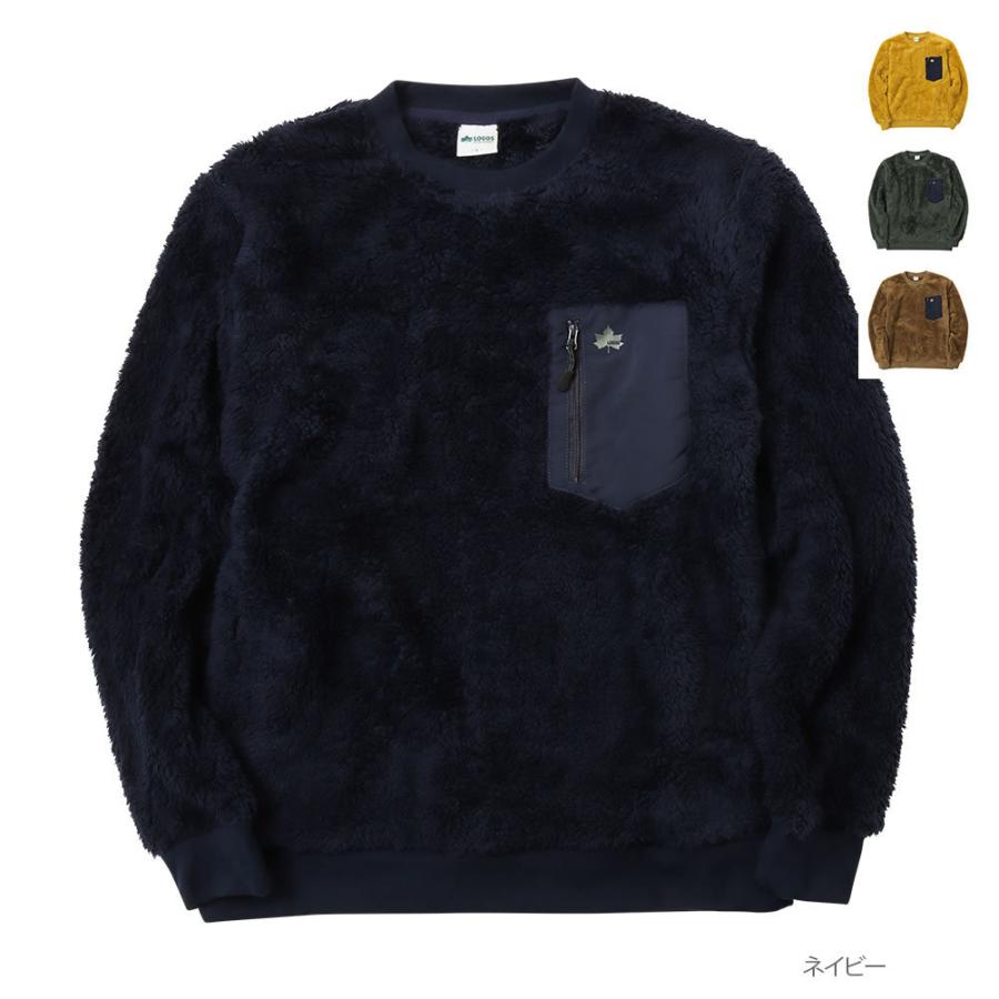 ボアトレーナー トレーナー 長袖 プルオーバー メンズ ボア ロゴス アウトドア Mac House マックハウス 通販 Paypayモール