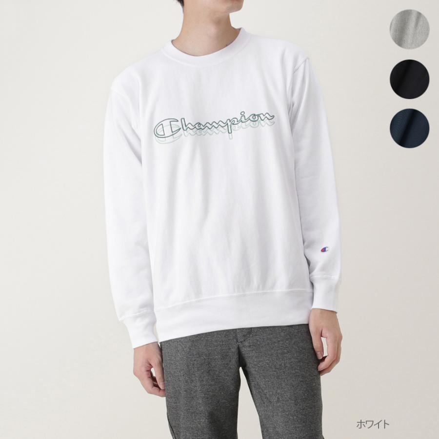 Champion チャンピオン トレーナー 長袖 スウェット クルーネック メンズ プルオーバー ブランドロゴ 可愛いクリスマスツリーやギフトが