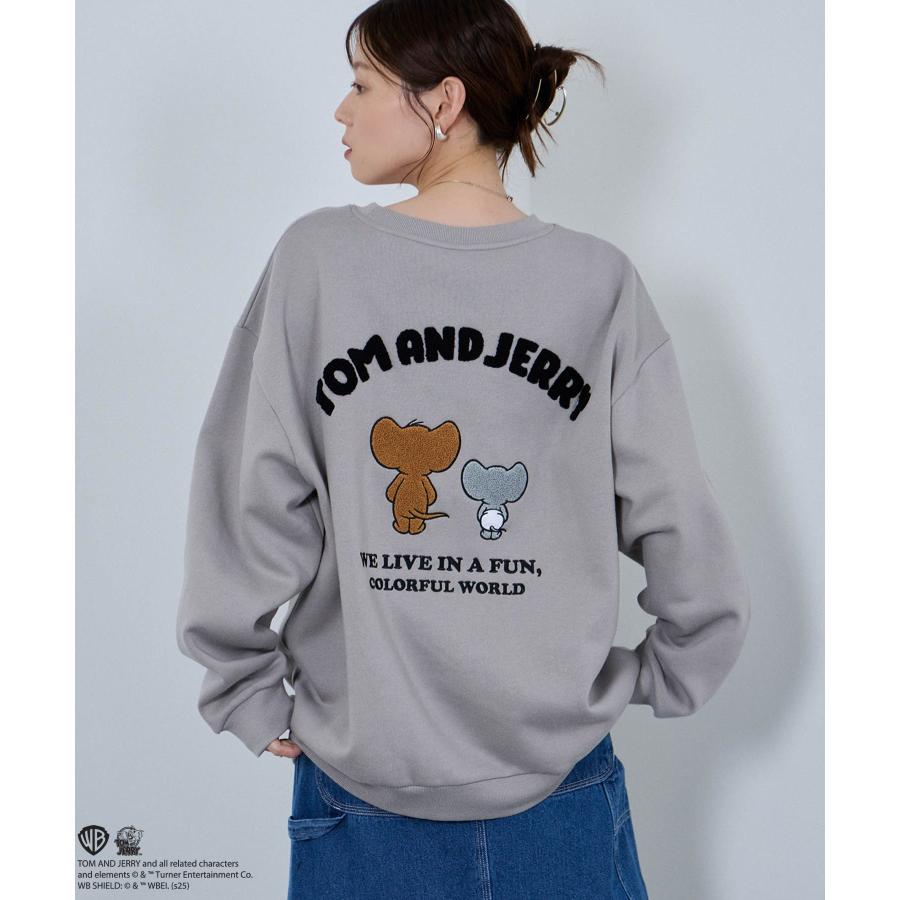 Tom and Jerry トムとジェリー 裏起毛 トレーナー メンズ 綿混 暖かい