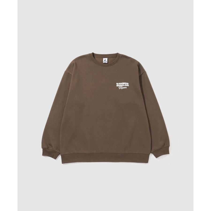 裏起毛 トレーナー メンズ 暖かい スウェット 髭 おじさん サガラ刺繍