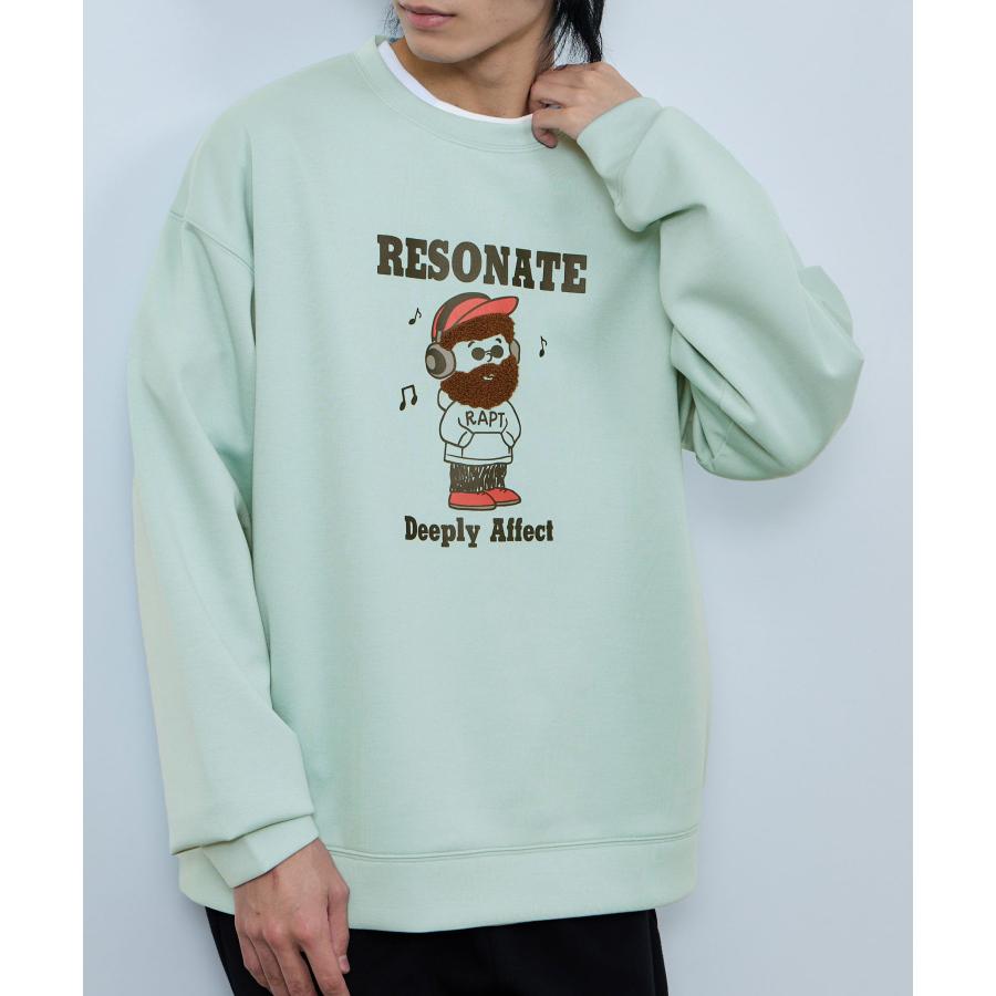 トレーナー メンズ スウェット ダンボールニット素材 大きめ ゆったり