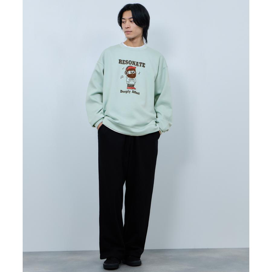 トレーナー メンズ スウェット ダンボールニット素材 大きめ ゆったり