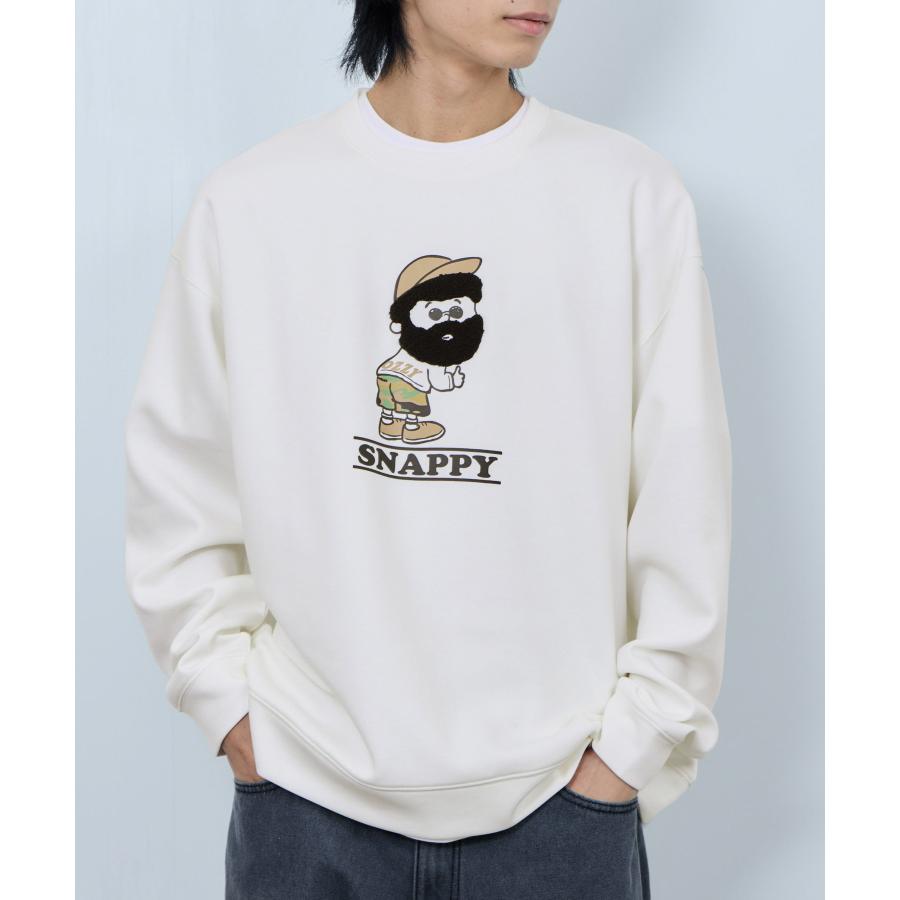 トレーナー メンズ スウェット ダンボールニット素材 大きめ ゆったり