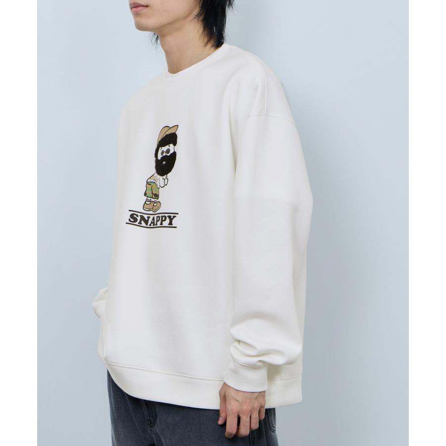 トレーナー メンズ スウェット ダンボールニット素材 大きめ ゆったり