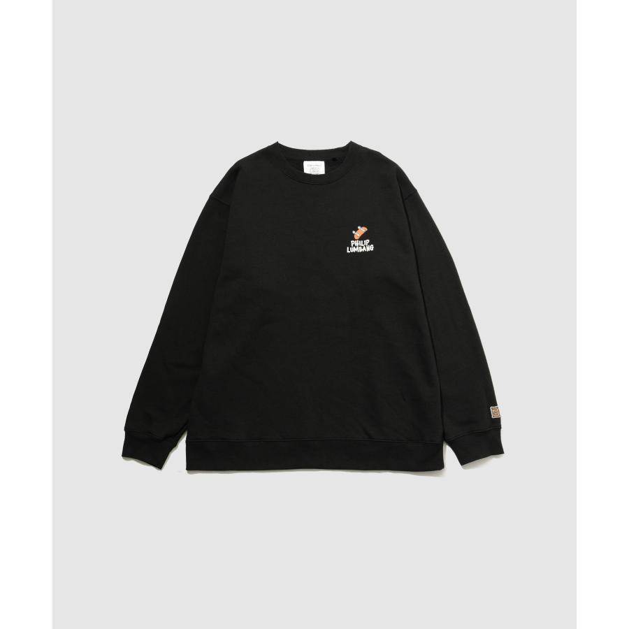 Happy♡！BRIEFING ブラック 裏起毛長袖シャツ M Philip Lumbang フィリップ ランバン 裏起毛 トレーナー メンズ