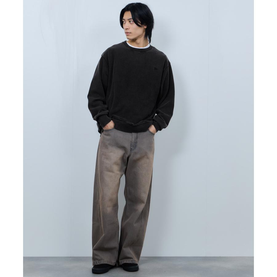 NAVY 裏毛 トレーナー メンズ スウェット 大きめ ゆったり アシッド