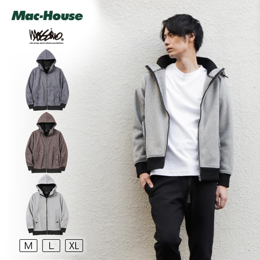 Mossimo モッシモ ジップパーカー パーカー ジップアップ メンズ ニットフリース プリント ポケット Mac House マックハウス 通販 Paypayモール