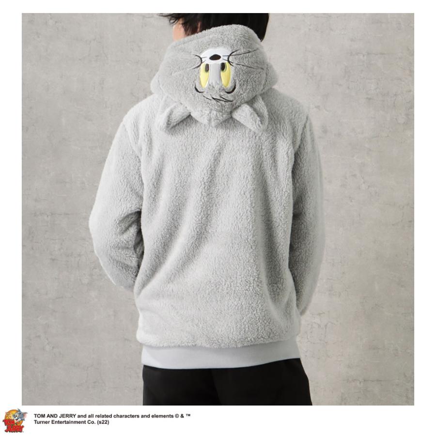 Tom and Jerry トムとジェリー パーカー ボア フリース メンズ 