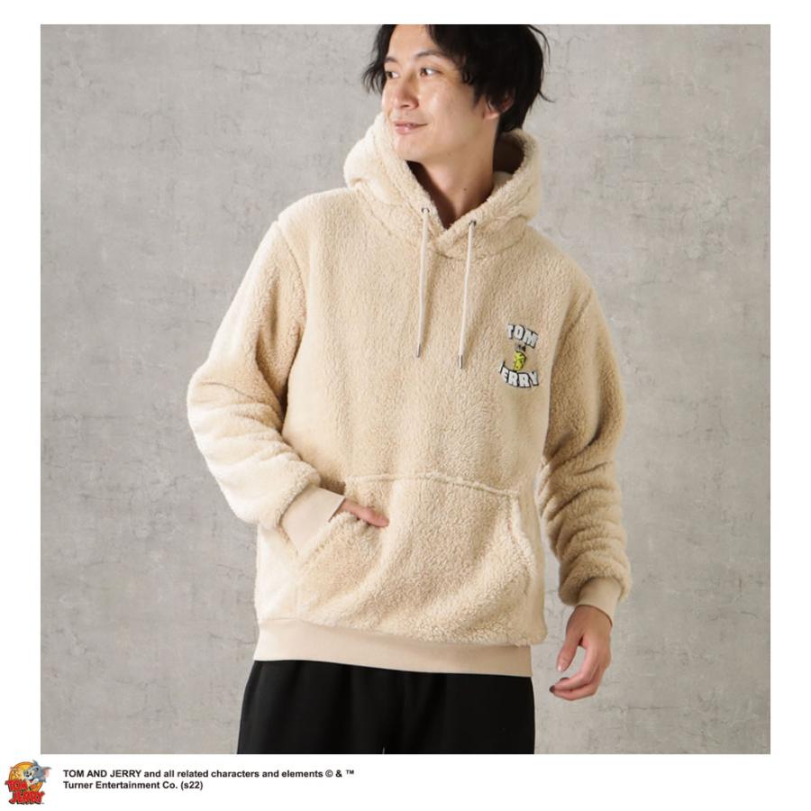 Tom and Jerry トムとジェリー パーカー ボア フリース メンズ 