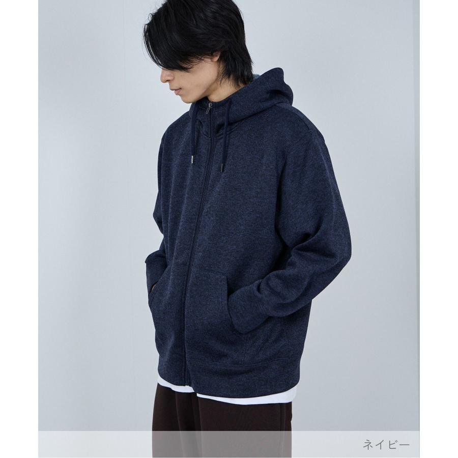 NAVY パーカー メンズ スウェット ニットフリース 裏ボア 暖かい
