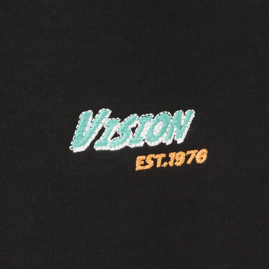 VISION STREET WEAR 裏起毛 トレーナー メンズ ハーフジップ スタンド 