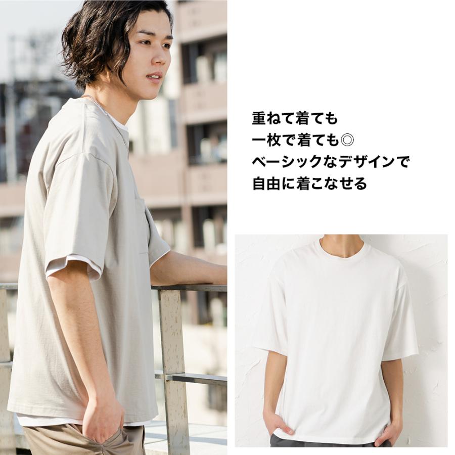 NAVY ［フルフルカラフルシリーズ］半袖Tシャツ メンズ 綿100％ 無地 2