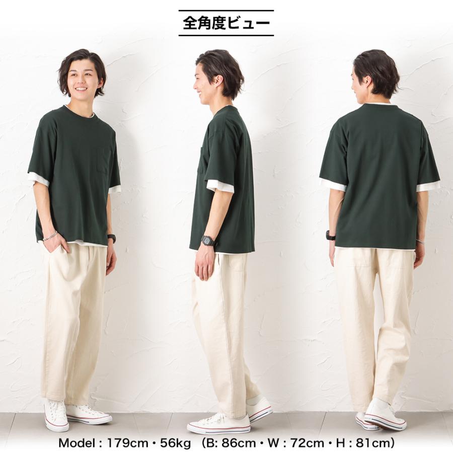 NAVY ［フルフルカラフルシリーズ］半袖Tシャツ メンズ 綿100％ 無地 2