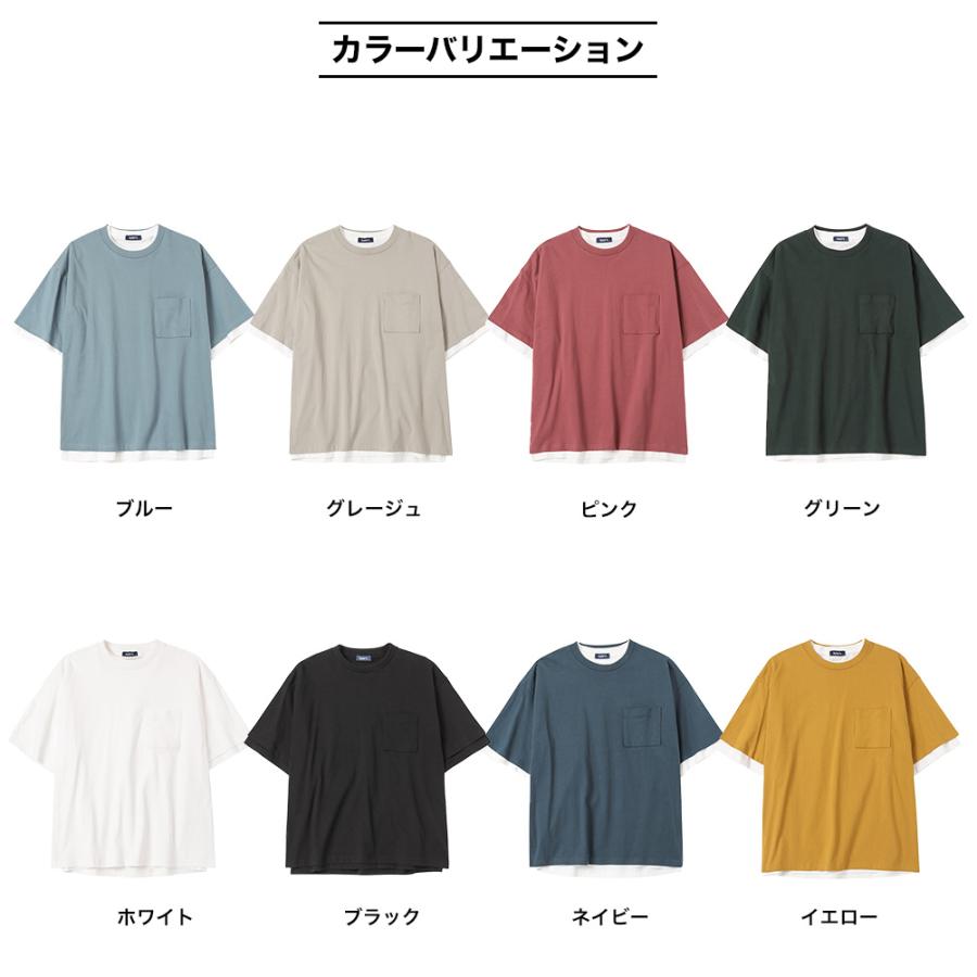 NAVY ［フルフルカラフルシリーズ］半袖Tシャツ メンズ 綿100％ 無地 2