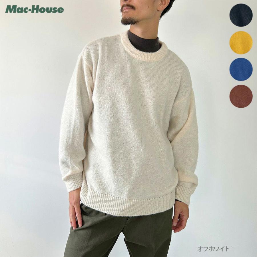 ニット セーター メンズ 無地 モヘア風 クルーネック プル ニット セーター メンズ 無地 モヘア風 クルーネック プル