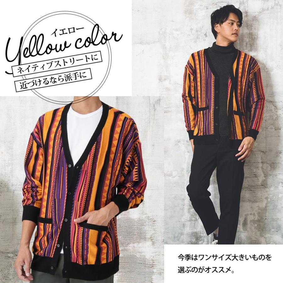 9gウールタッチアクリル編み柄vカーディガン メンズ Mac House マックハウス 通販 Paypayモール