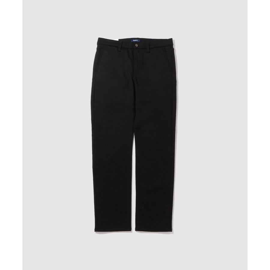 NAVY チノパン メンズ 暖パン 裏フリース 保温 ストレッチ 静電気軽減