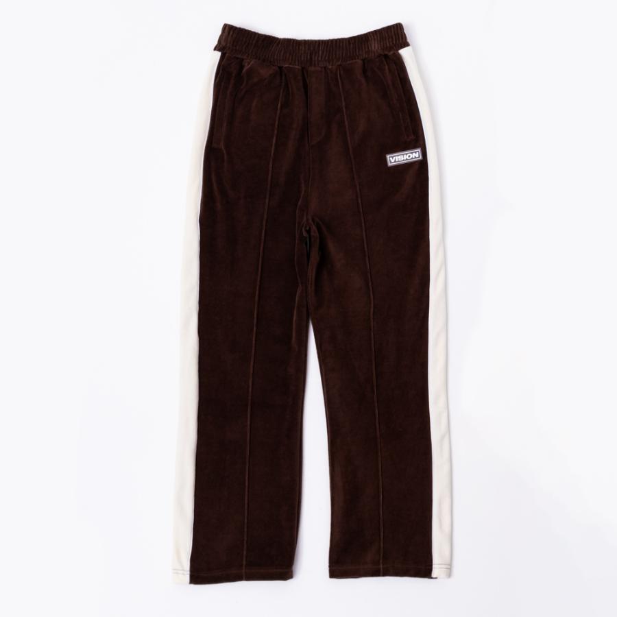 VISION STREET WEAR トラックパンツ メンズ ベロア ウエストゴム VISION STREET WEAR トラックパンツ メンズ ベロア ウエストゴム