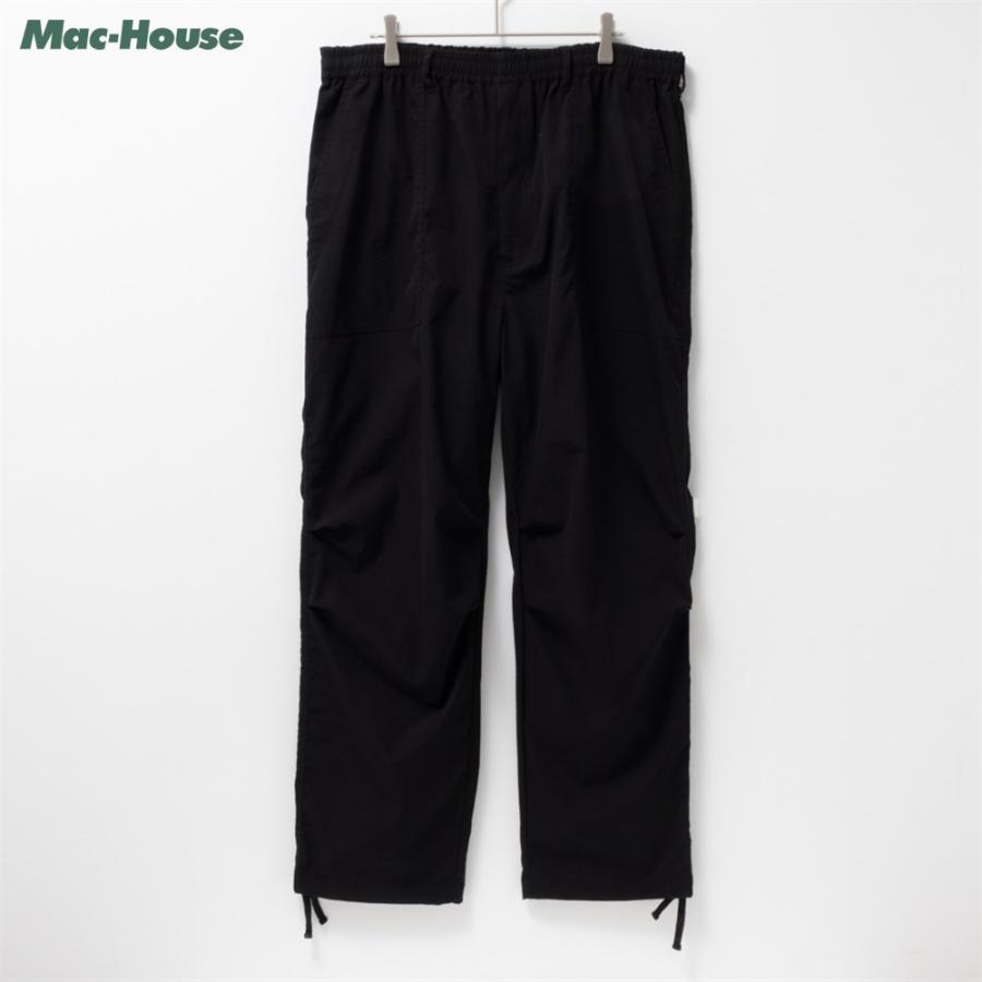 ベイカーパンツ メンズ マット ウエスト内紐 裾紐 ロングパンツ