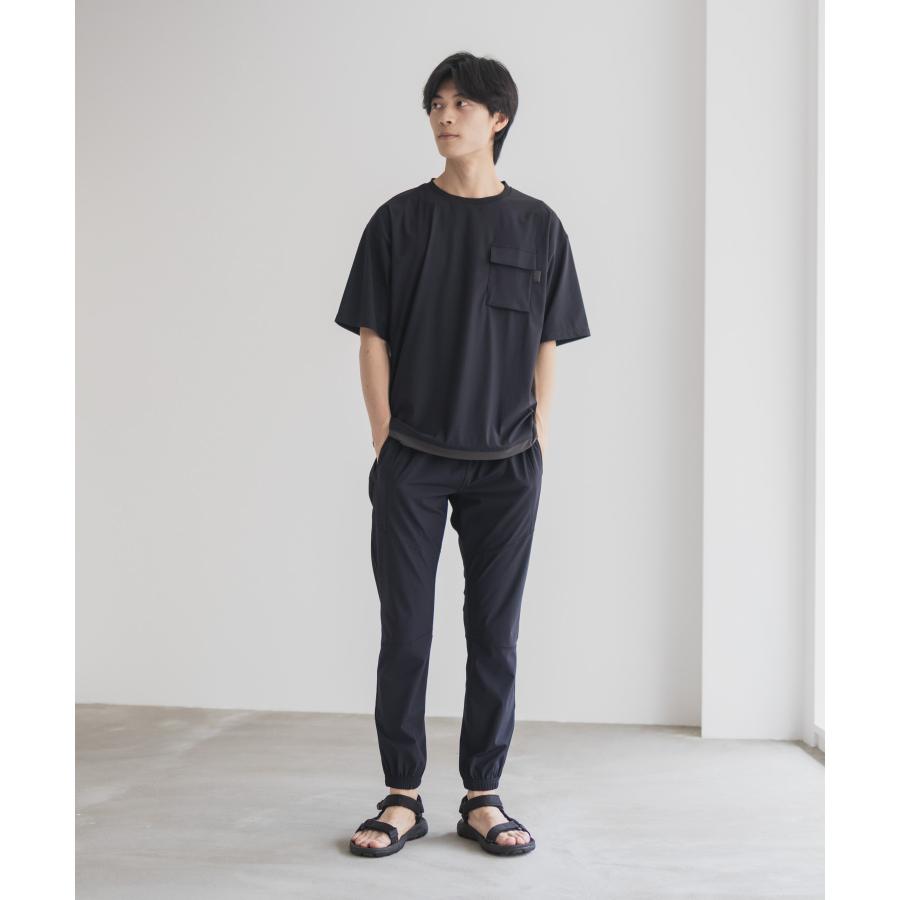 NAVY ジョガーパンツ メンズ 冷感 ひんやり ストレッチ ドライ UV