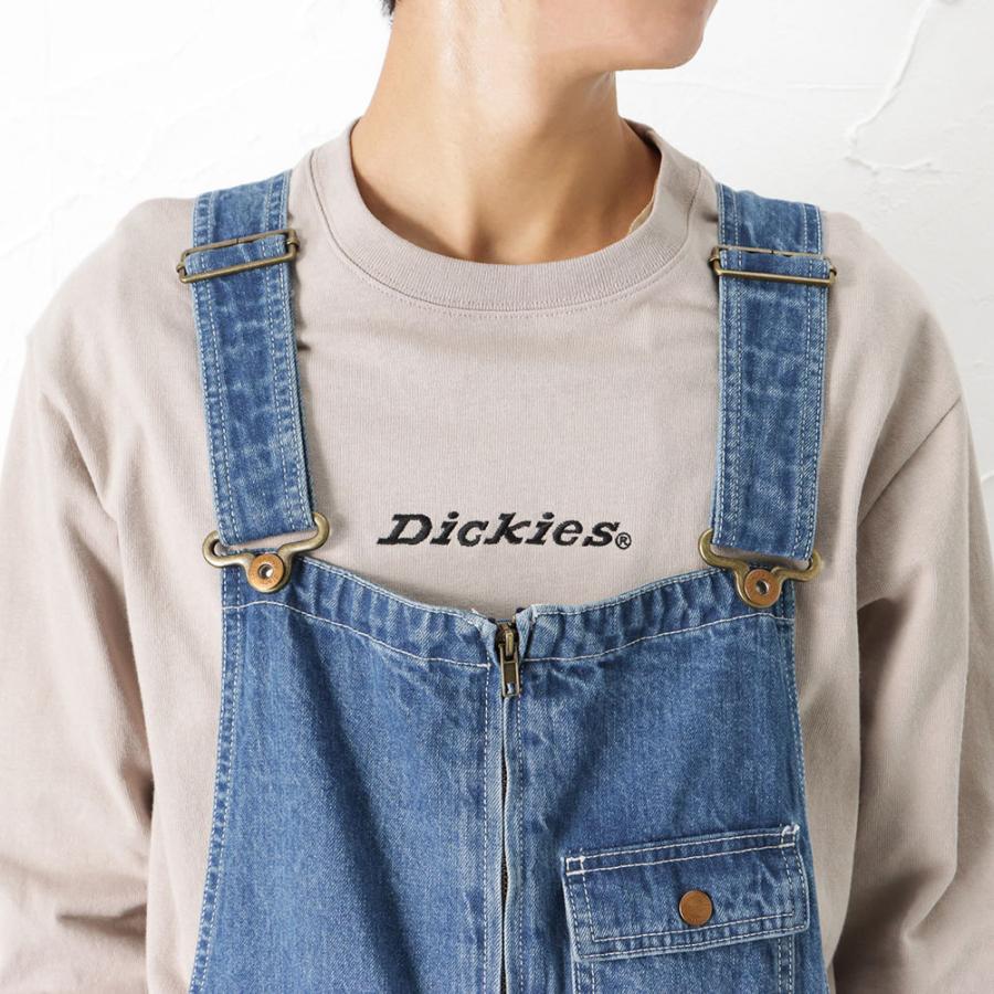 Dickies ディッキーズ オーバーオール メンズ 綿100％ ジップアップ ロゴ デニム ジーンズ ゆったり ボトムス｜machouse｜09