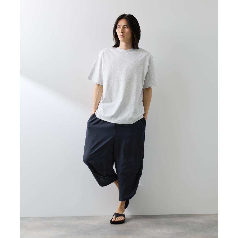 NAVY バルーンパンツ メンズ レーヨン100％ 冷感 ひんやり ワイド