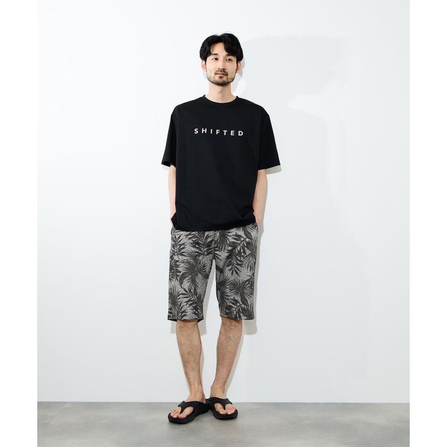 NAVY ショートパンツ メンズ 通気性 ドライ ボタニカル柄 リゾート