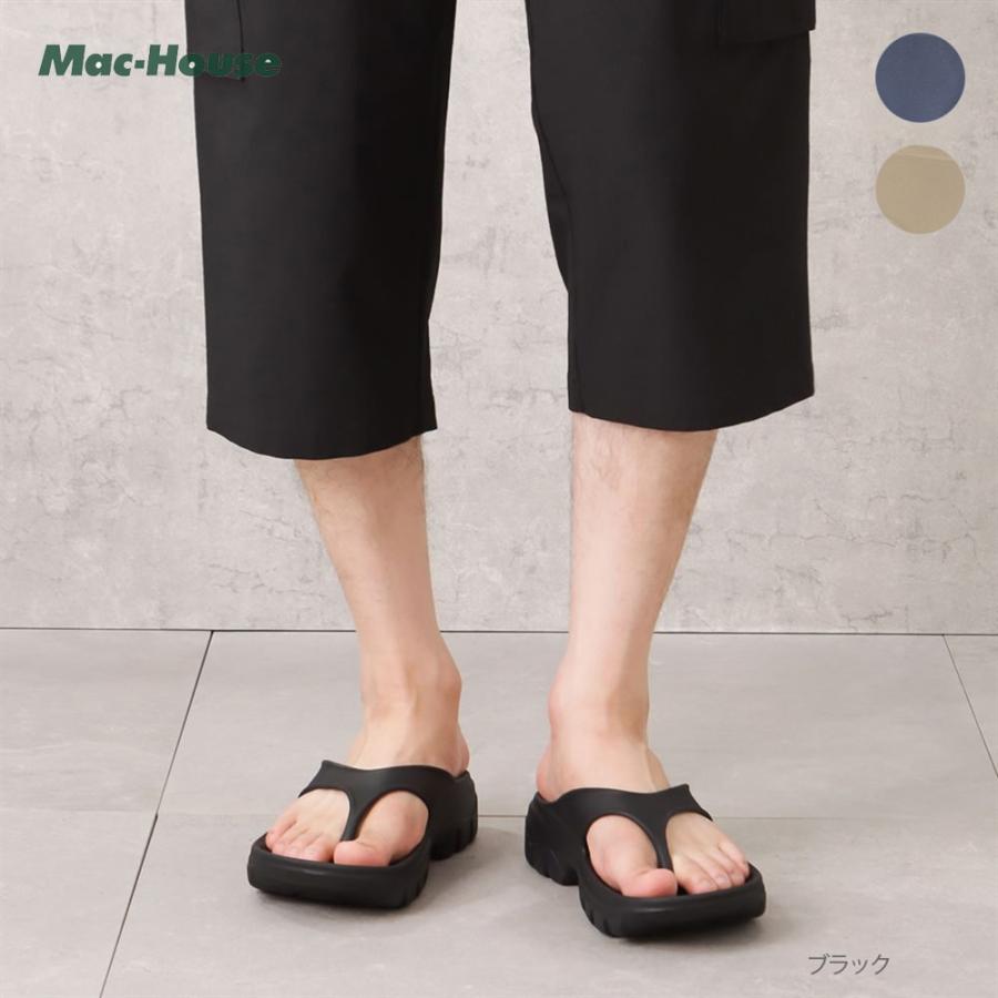 リカバリーサンダル メンズ Eva素材 クッション性 厚底 アウトドア ジム トレーニング プール 海 靴 ビーチサンダル トングサンダル Mac House マックハウス 通販 Yahoo ショッピング