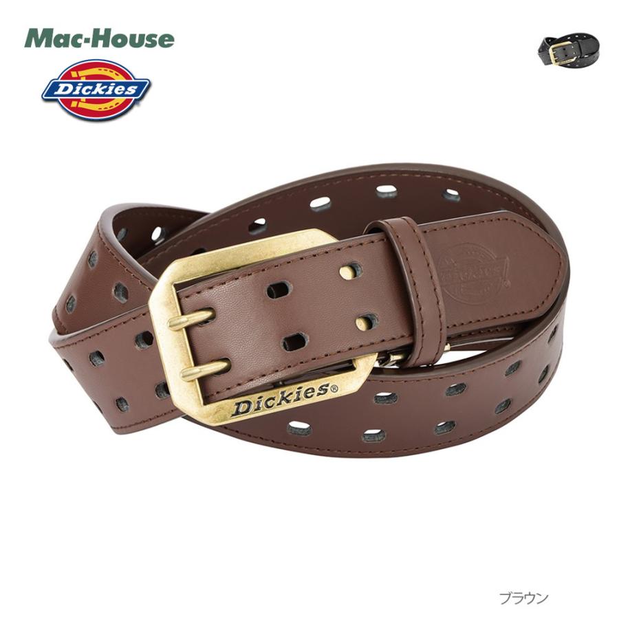 Dickies（ディッキーズ） ベルト 40mm メンズ 合皮 ダブルピンバックル