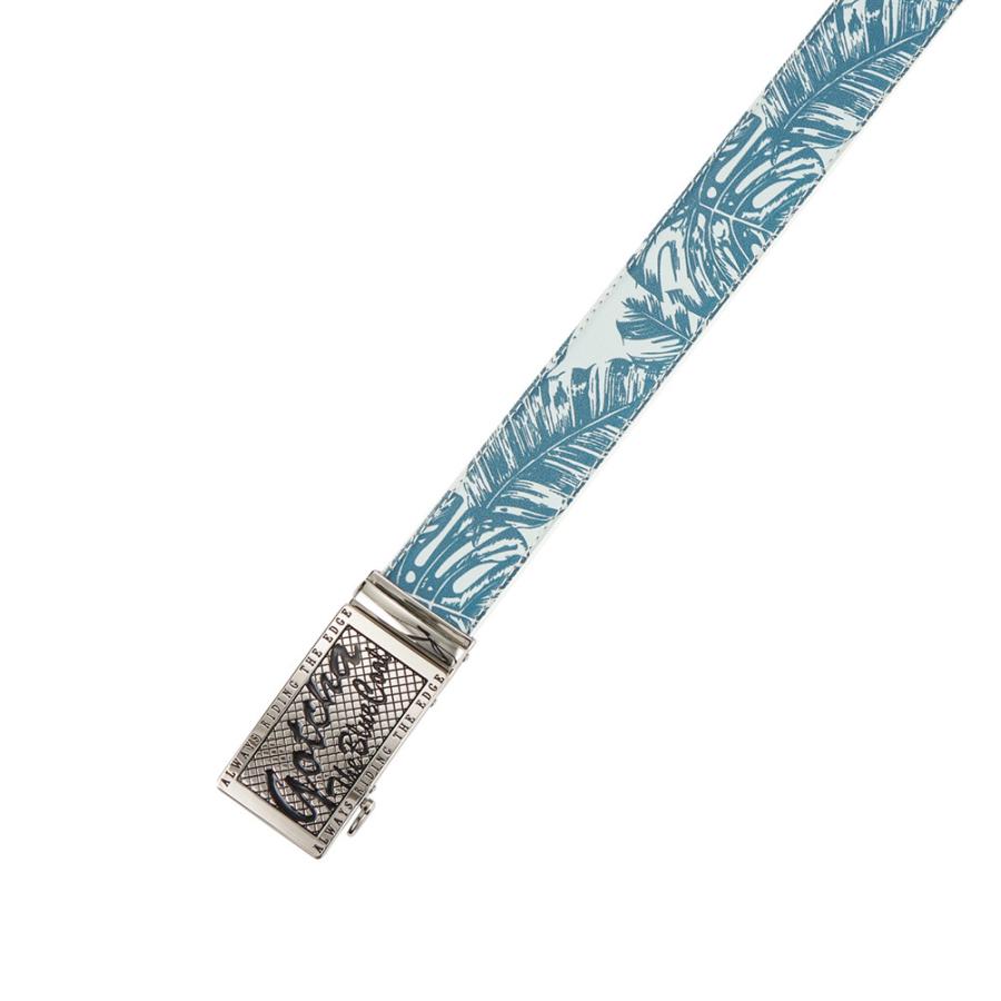 GOTCHA GOLF ベルト メンズ バックル 穴なし デザインバックル リーフ