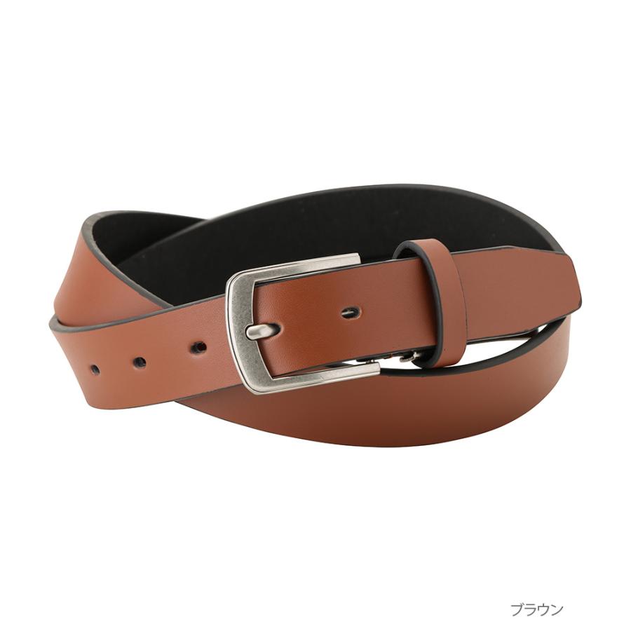 ベルト 本革 メンズ 幅3cm 牛革 床革 レザー サイズ調整 バックル