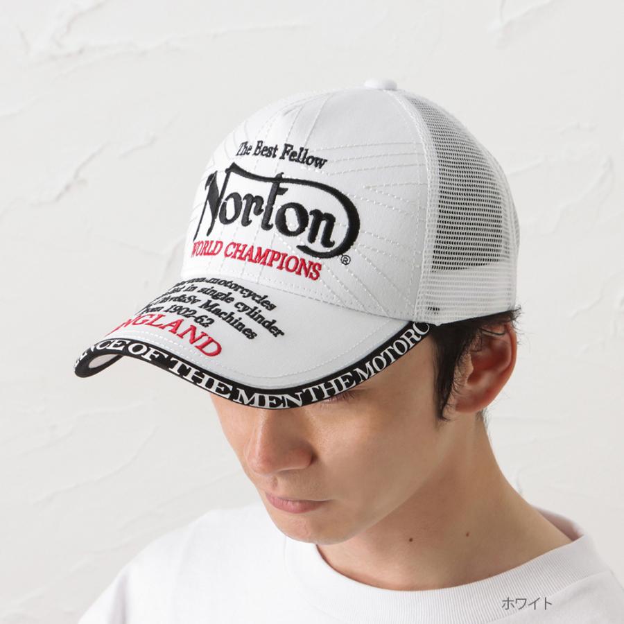 Norton ノートン キャップ メンズ メッシュ 通気性 スナップバック サイズ調整 刺繍 ブランドロゴ 英字 ブランド 人気 帽子 ぼうし Mac House マックハウス 通販 Paypayモール