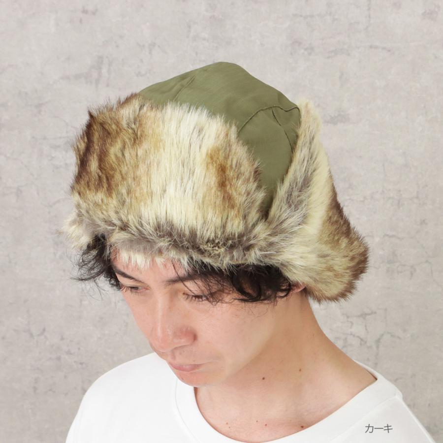 AVIREX（アヴィレックス） フライトキャップ ボア メンズ 防寒 ロゴ